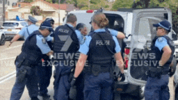 The dramatic arrest of the man was captured on 7NEWS camera.