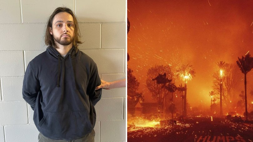 A man suspected of starting a wildfire in Los Angeles that killed 12 people and destroyed up to 6000 structures has pleaded not guilty in court.