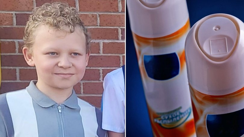 Oliver Gorman was found with multiple cans of deodorant in his room after inhaling the substance.