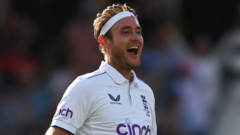 Stuart Broad during the 2023 Ashes.