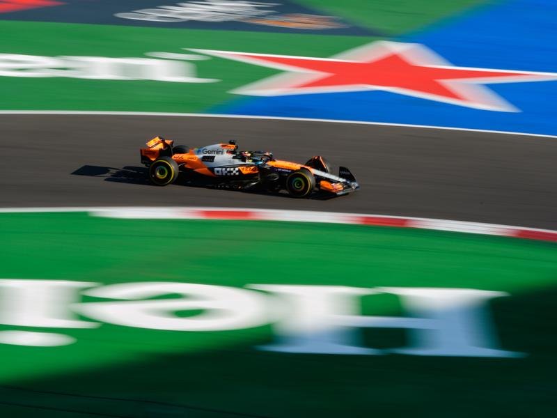 Australia's McLaren driver Oscar Piastri was fifth best in final practice for the Mexico Grand Prix. (AP PHOTO)