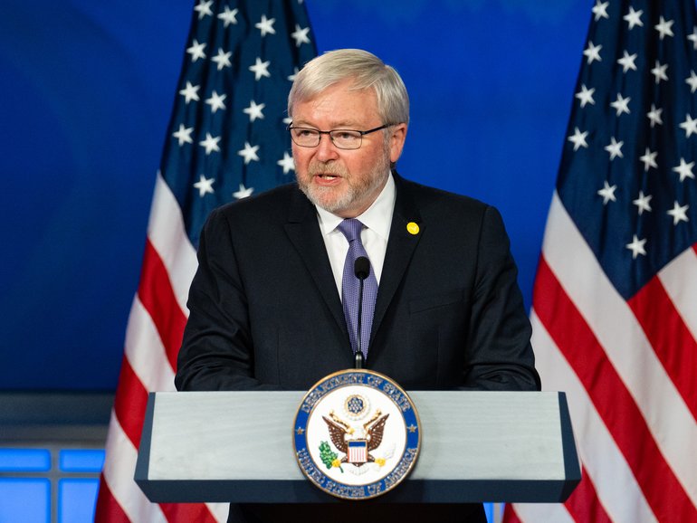 Anthony Albanese has ruled out cutting Kevin Rudd’s tenure as Australian Ambassador to the US short over his past controversial comments about Donald Trump. 