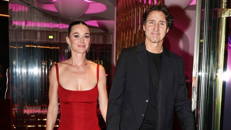 Katy Perry and former Canadian Prime Minister Justin Trudeau in Paris.