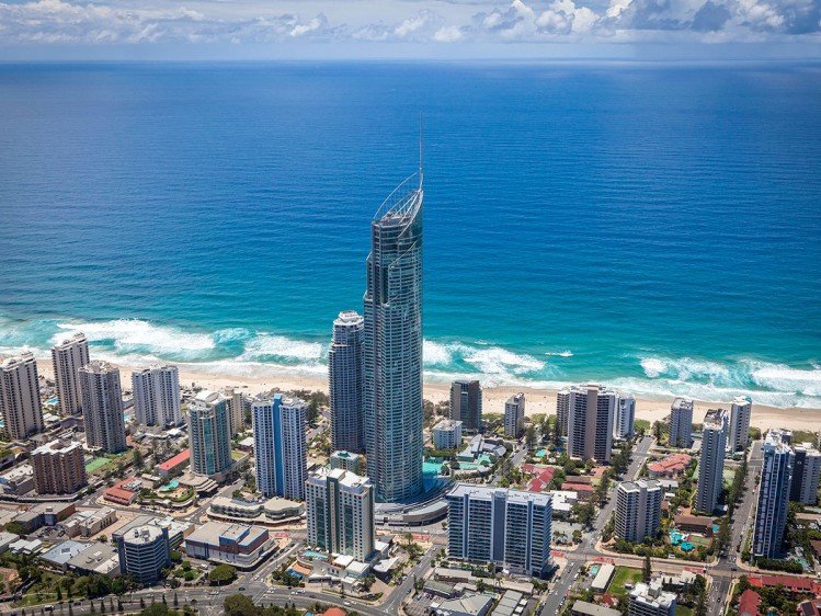 The Q1 Tower in Surfers Paradise is Australia’s tallest residential tower.
