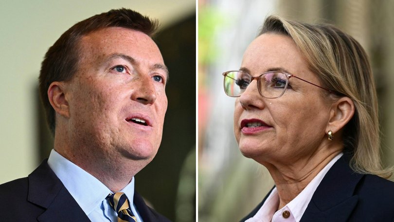 Business Council of Australia chief executive Bran Black and Opposition Leader Sussan Ley.