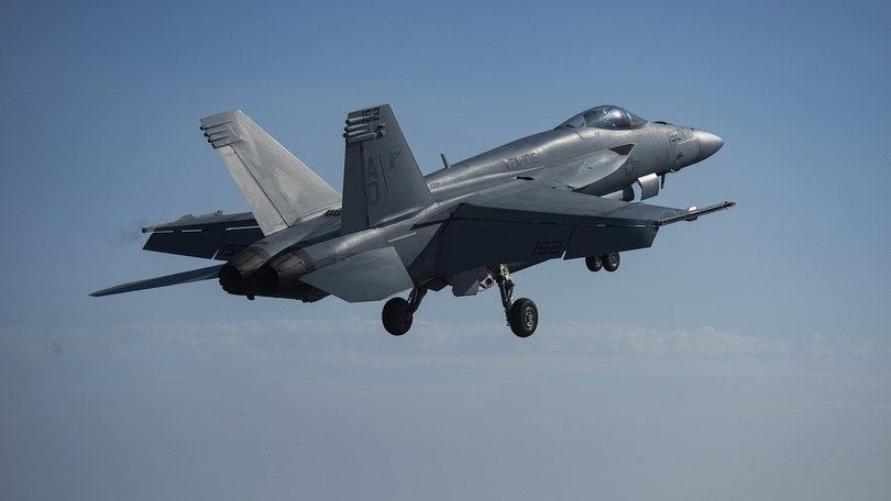 An FA-18 Hornet has reportedly crashed in the South China Sea.
