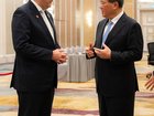 Anthony Albanese speaks with Chinese Premier Li Qiang t in Kuala Lumpur.