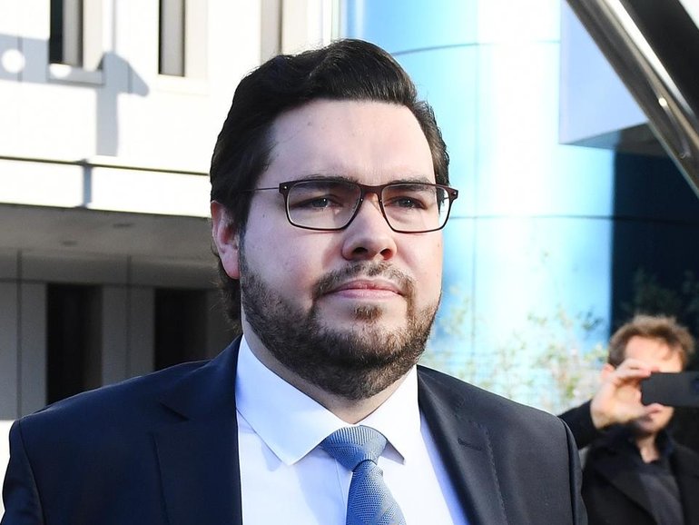 Bruce Lehrmann wants a rape case against him halted before trial. (Jono Searle/AAP PHOTOS)