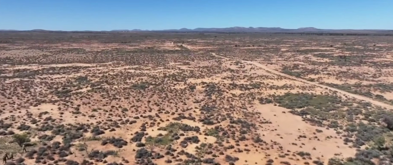 landscape of property  that Gus Lamont went missing on