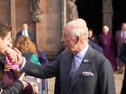 King Charles was heckled by a member of the crowd during a visit to a cathedral in the UK.
