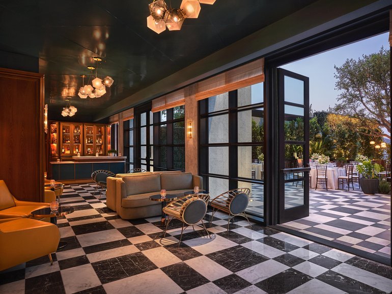 Once a famed LA nightspot – music and live performance remain central to the new Sun Rose hotel. 