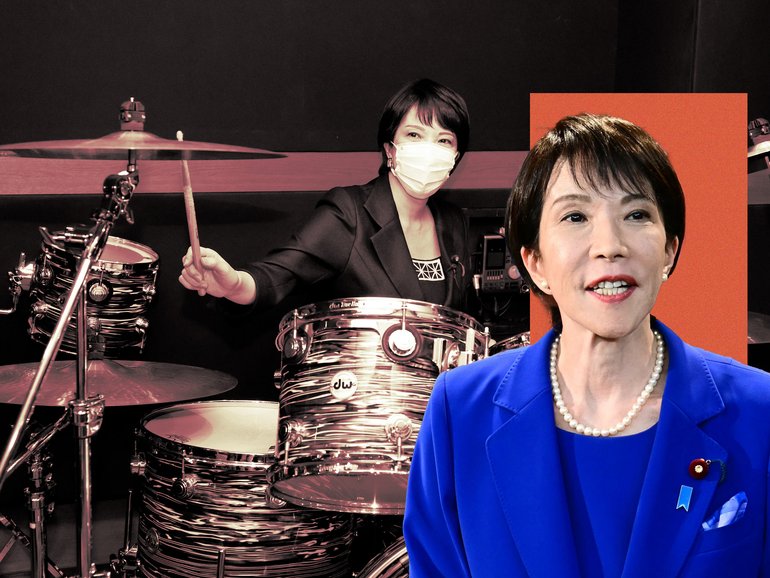 Japanese PM Sanae Takaichi plays the drums and listens to heavy metal to let off steam.