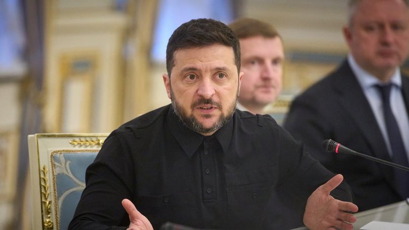 President Volodymyr Zelensky says Ukraine is open to talks anywhere except in Russia and Belarus. (AP PHOTO)