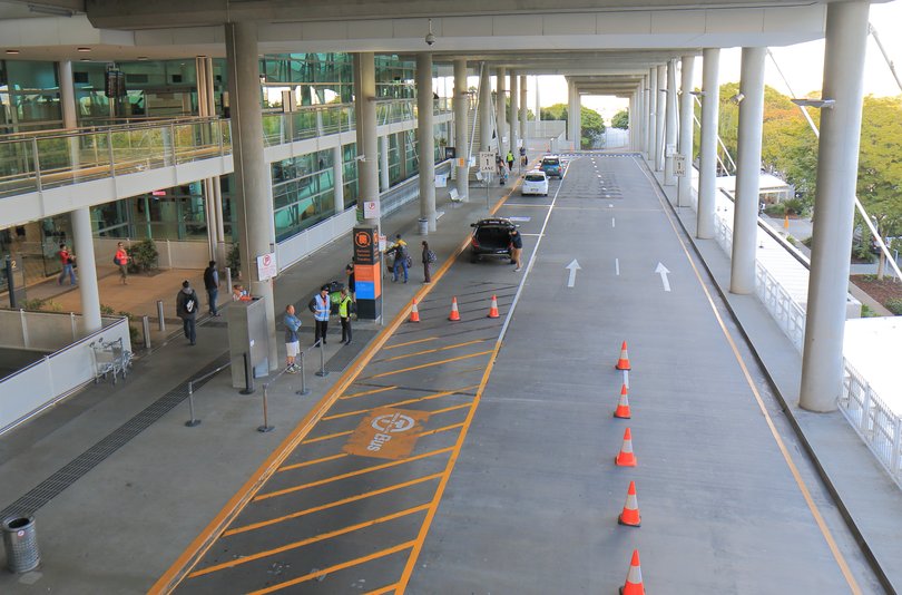 Brisbane Australia - July 10, 2017: People travel at Brisbane International airport in Brisbane Australia.