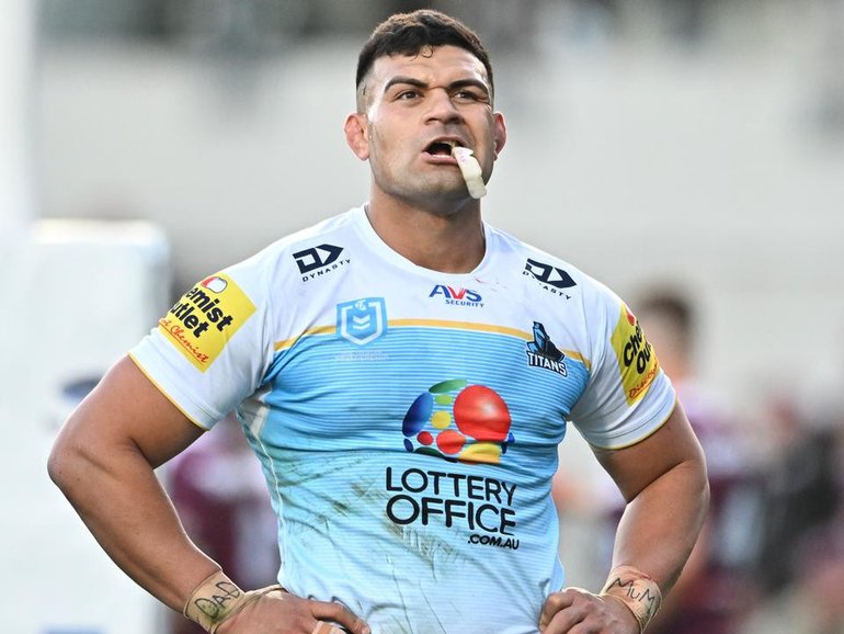 David Fifita's move from the Titans to the Rabbitohs has been confirmed, offering him a fresh start. (James Gourley/AAP PHOTOS)