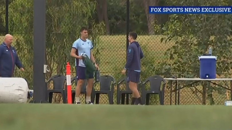 Pat Cummins has taken his first tentative steps towards returning to full fitness ahead of this summer’s Ashes series, rolling his arm over in a short training session in Sydney this week.