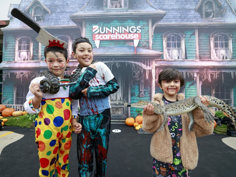 'Bunnings Scarehouse' has been unveiled at the company's Alexandria store.