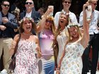 Crowds gathered at Ascot Racecourse for the Melbourne Cup.