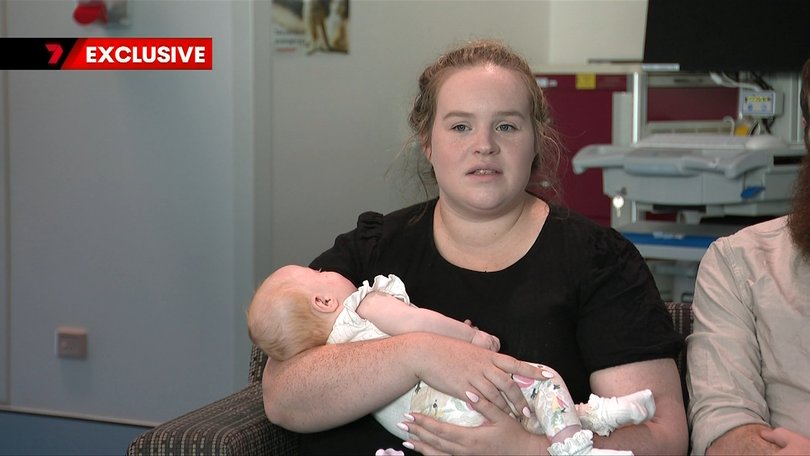 Courtney Goddard said her child got sunburnt on a rainy day.