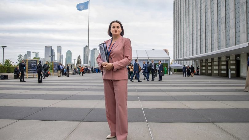 Svitlana Tsikhanouskaya has been forced into exile after the Belarus election she was widely regarded to have won, but was rigged in favour of her Putin-installed opponent. Unknown