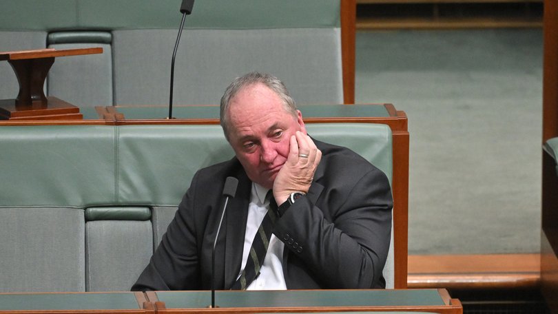 Barnaby Joyce in the House of Representatives on Monday.