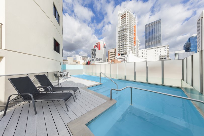 Pool at Adina Barrack Plaza.