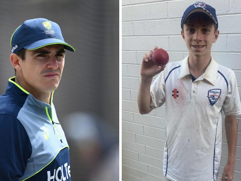 Australian cricketer Sean Abbott, who bowled the ball that killed former Test star Phil Hughes, has visited the young Melbourne player involved in the fatal accident that killed Ben Austin. 