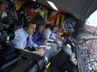 Channel Seven commentary team led by Bruce McAvaney at the Grand Final 2001. John Donegan JMD