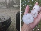 Nine people injured by hail as dangerous storms lash Brisbane region and swathes of south-east Queensland 