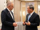 Anthony Albanese speaks with Chinese Premier Li Qiang t in Kuala Lumpur.