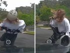 Dashcam captures terrifying moment young girl crashes into car, causing outrage over e-bikes 