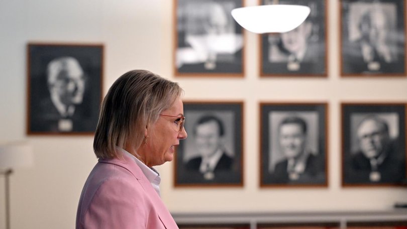 Opposition Leader Sussan Ley faces record-low primary support for the coalition. (Mick Tsikas/AAP PHOTOS)