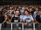 Fans wait for English rock band Oasis to perform during the first show at Marvel Stadium.