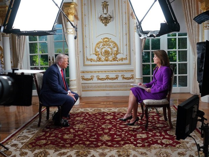 Donald Trump has sat down with US 60 Minutes.