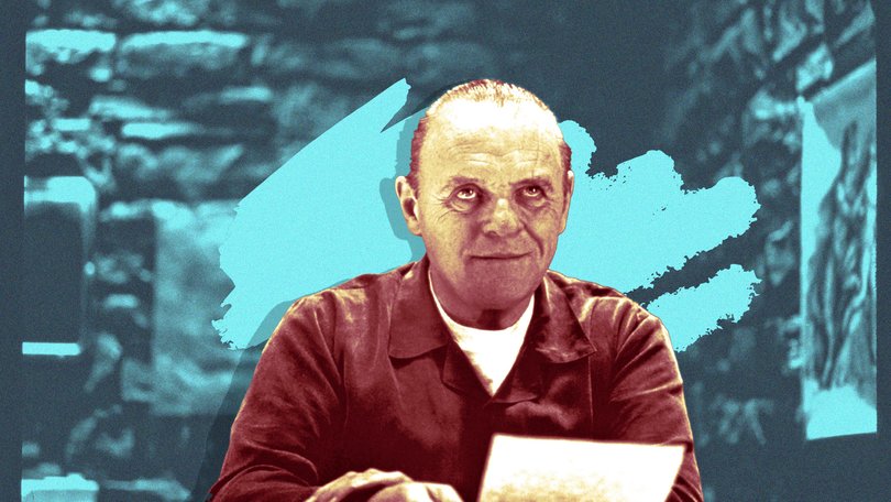 Anthony Hopkins as Hannibal Lecter in the movie Red Dragon.