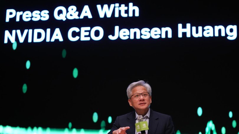 CEO Jensen Huang says Nvidia hasn't sought US export licences for the Chinese market.