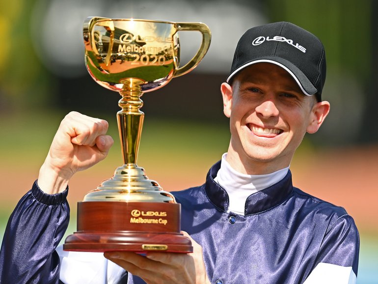 Jye McNeil rode Twilight Payment to Melbourne Cup victory in 2020.