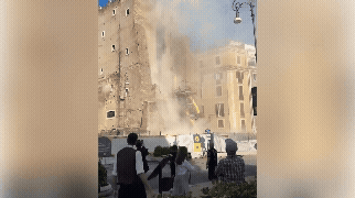 A worker buried under a collapsed section of Rome’s medieval Torre dei Conti has been rescued.