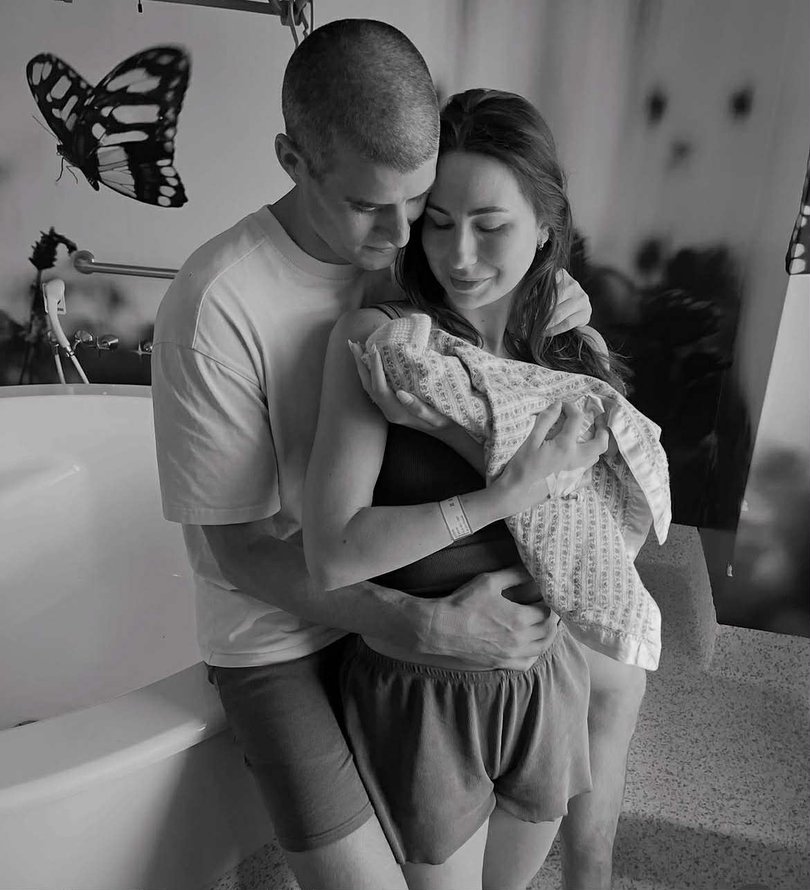 ‘We love you more than you could ever imagine, Olive. You were a fighter until the end and kept your mum and dad strong throughout the most heartbreaking journey,’ Goldsmith and Eisermann wrote.