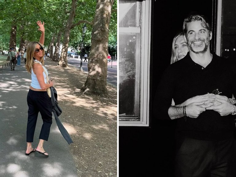 Jennifer Aniston goes Instagram official with her new flame.