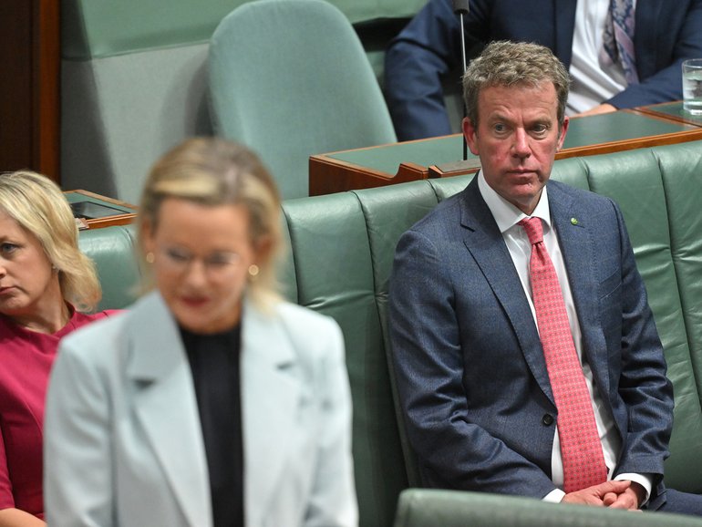 Leader of the Opposition Sussan Ley and Shadow Minister for Energy Dan Tehan.