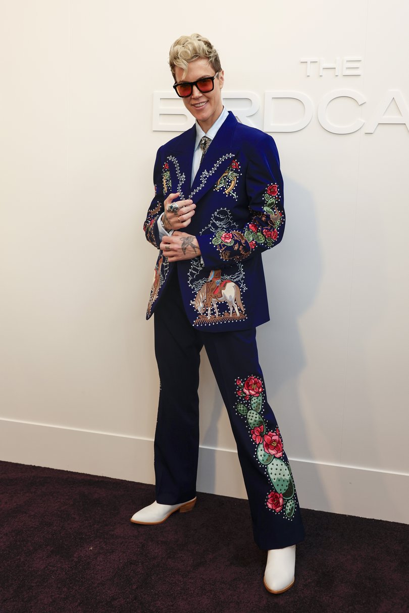 MELBOURNE, AUSTRALIA - NOVEMBER 04: Brihony Dawson poses for a photo during 2025 Melbourne Cup Day at Flemington Racecourse on November 04, 2025 in Melbourne, Australia. (Photo by Sam Tabone/Getty Images)