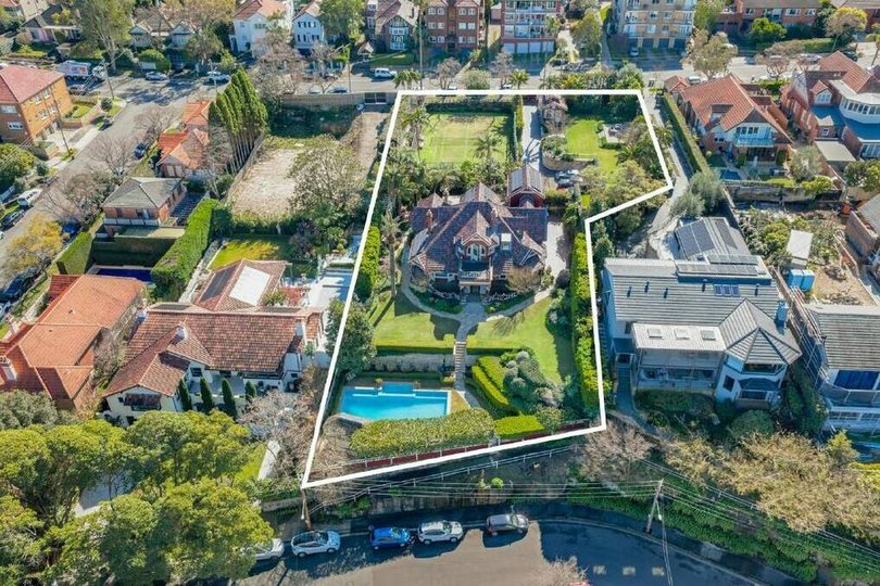 An aerial view of the estate.