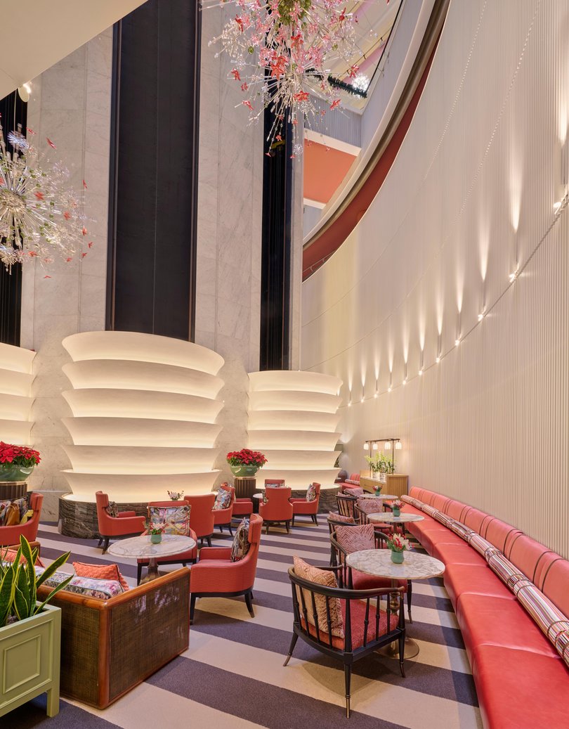 Lobby lounge at the Mandarin Oriental Singapore.