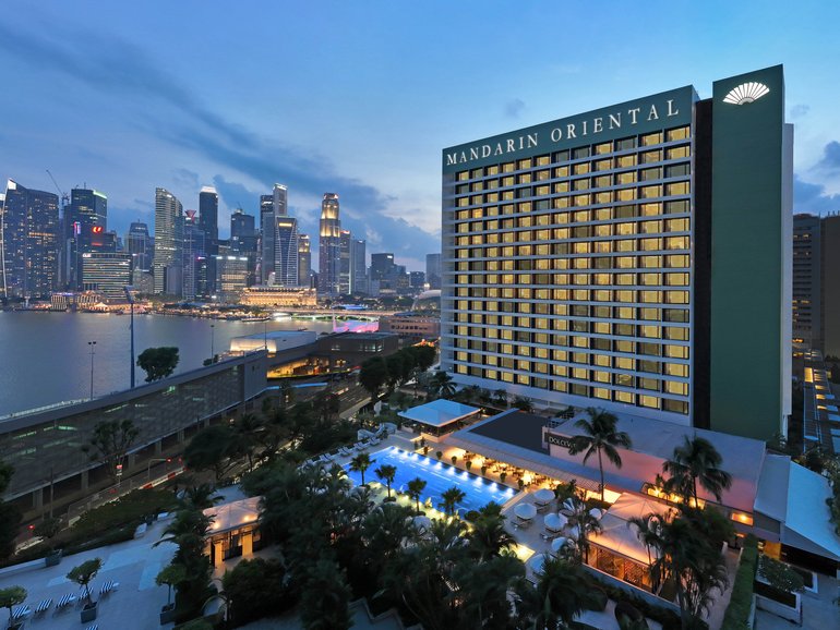 The Mandarin Oriental Singapore.