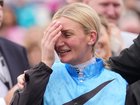 Jamie Melham was in tears after winning the Melbourne Cup. 
