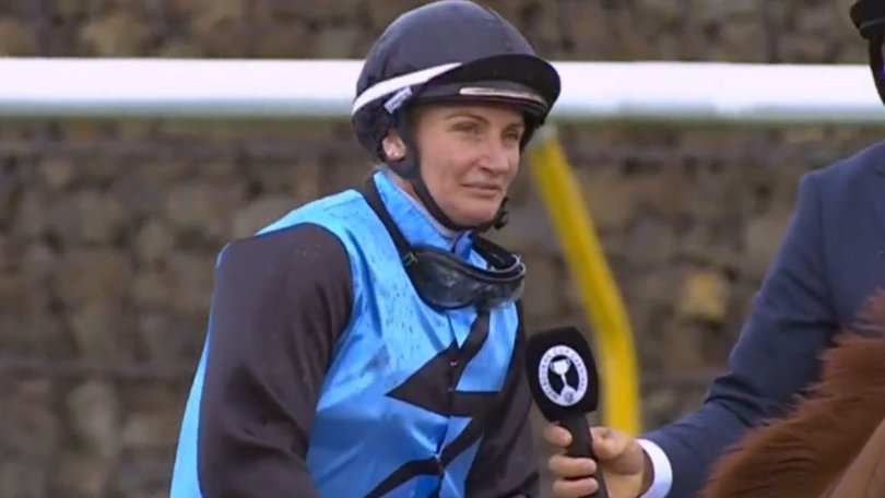 Melham was in tears in her first interview after the race.