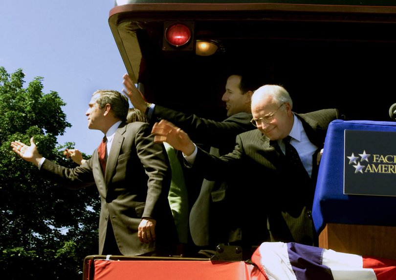 FILE — George W. Bush and Dick Cheney in 2000.