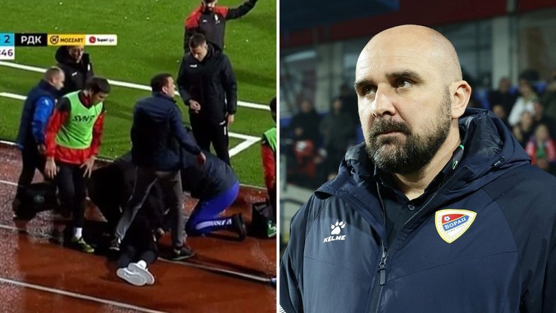 Mladen Zizovic had a heart attack on the sidelines and died hours later after being rushed to hospital.