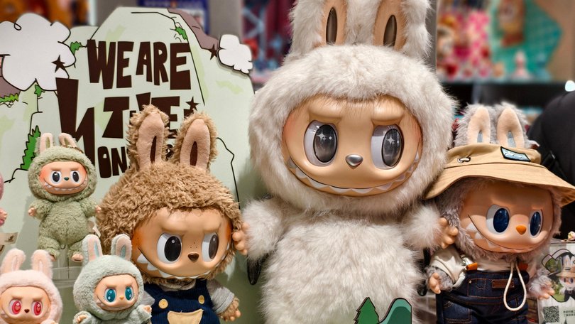 Labubu dolls are on sale at a Pop Mart store on June 10, 2025 in Guangzhou, China. 
